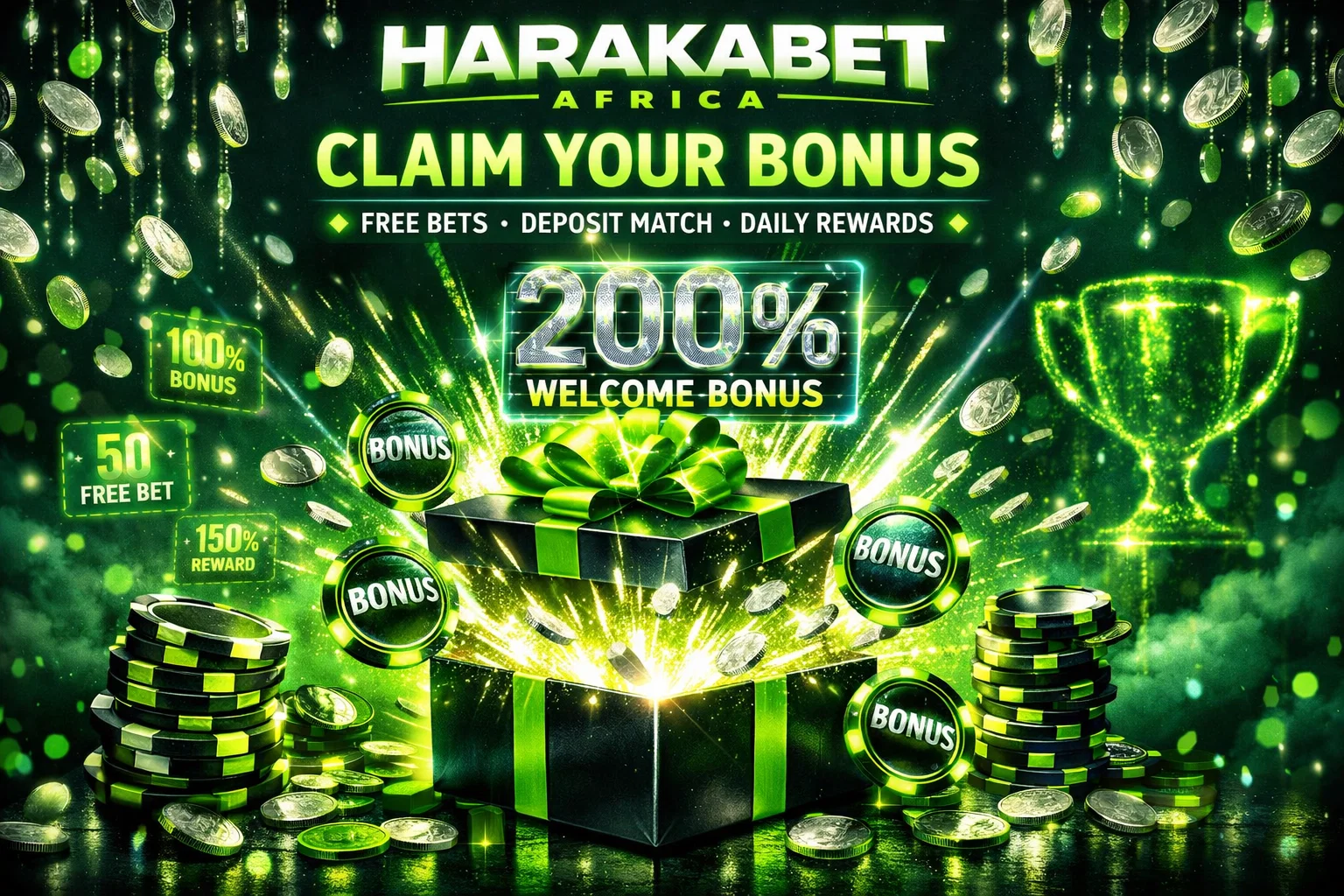 Harakabet bonus offer for players across Africa with instant deposit rewards