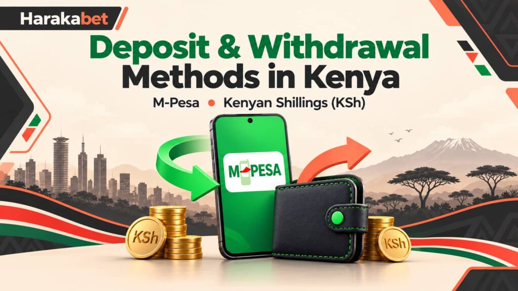 Harakabet Kenya deposit and withdrawal methods using M-Pesa